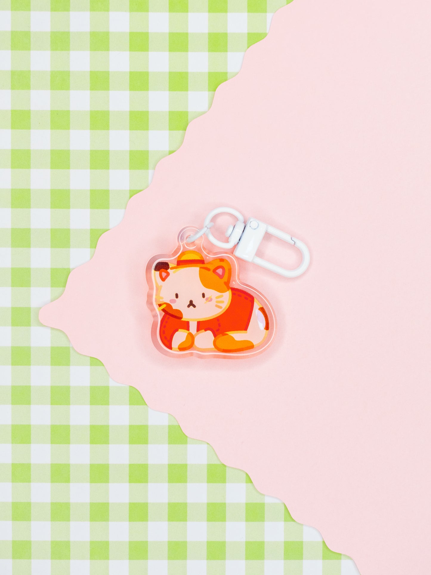 Straw Cat Crew Acrylic Charms