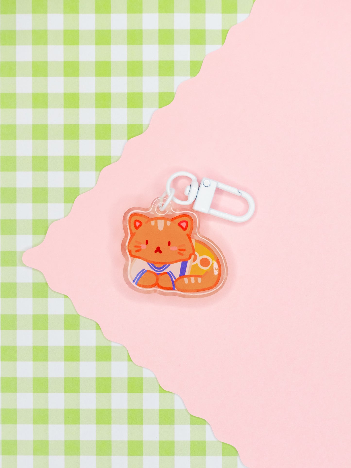 Straw Cat Crew Acrylic Charms