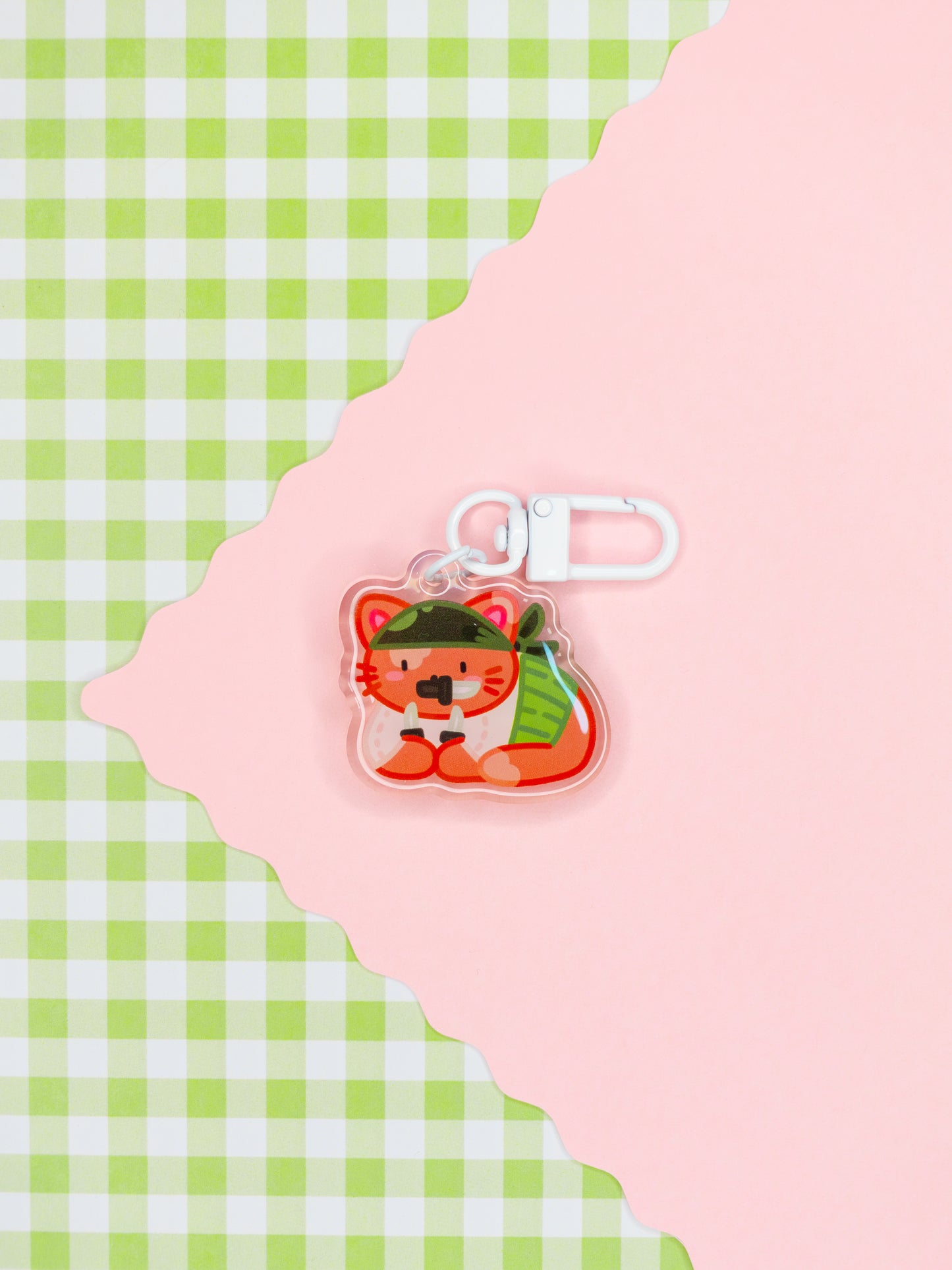 Straw Cat Crew Acrylic Charms