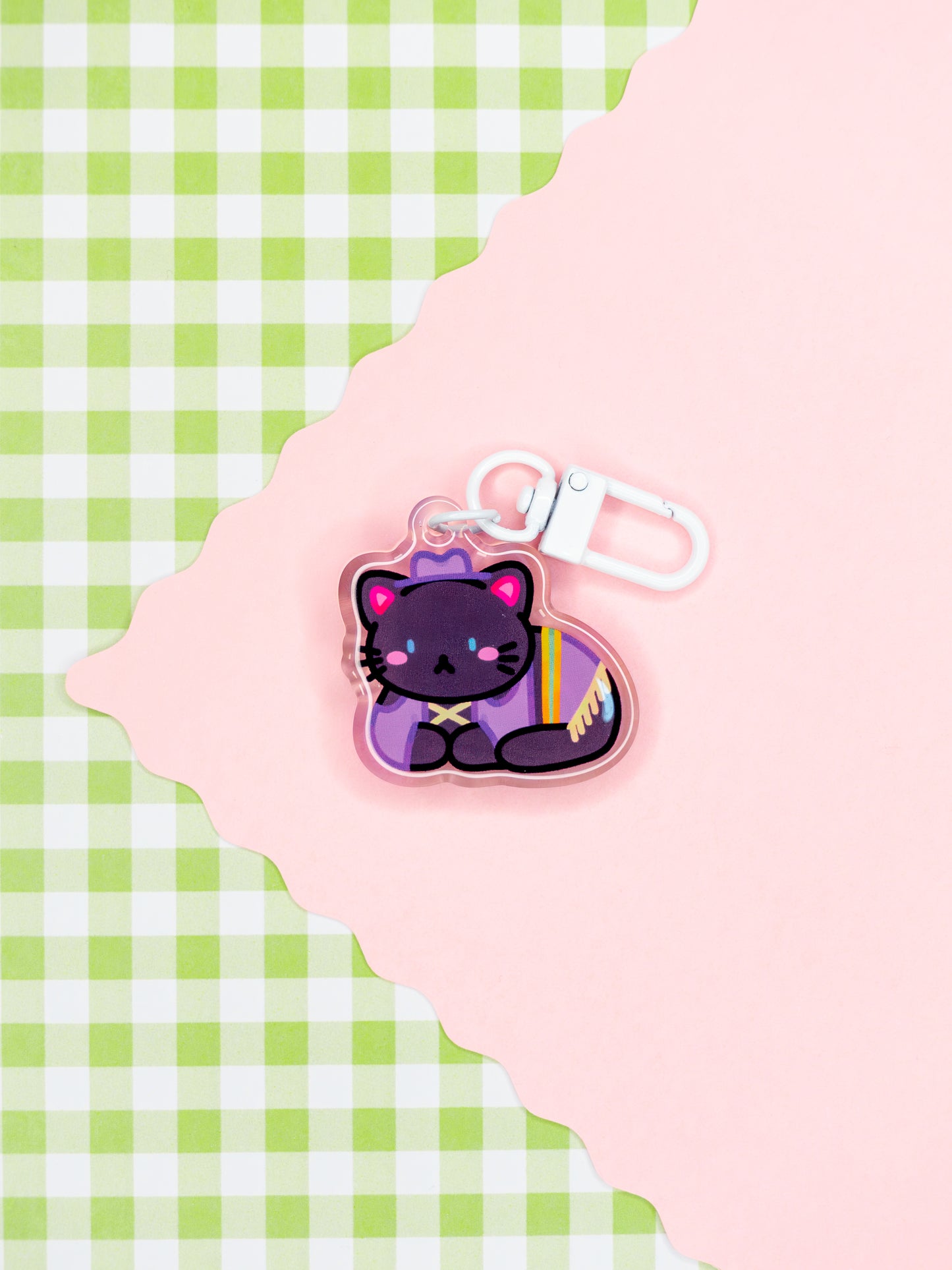 Straw Cat Crew Acrylic Charms