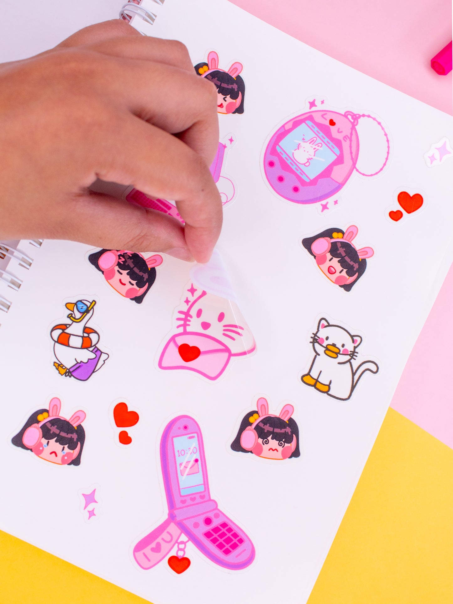 A5 Silly Little Re-Usable Sticker Book