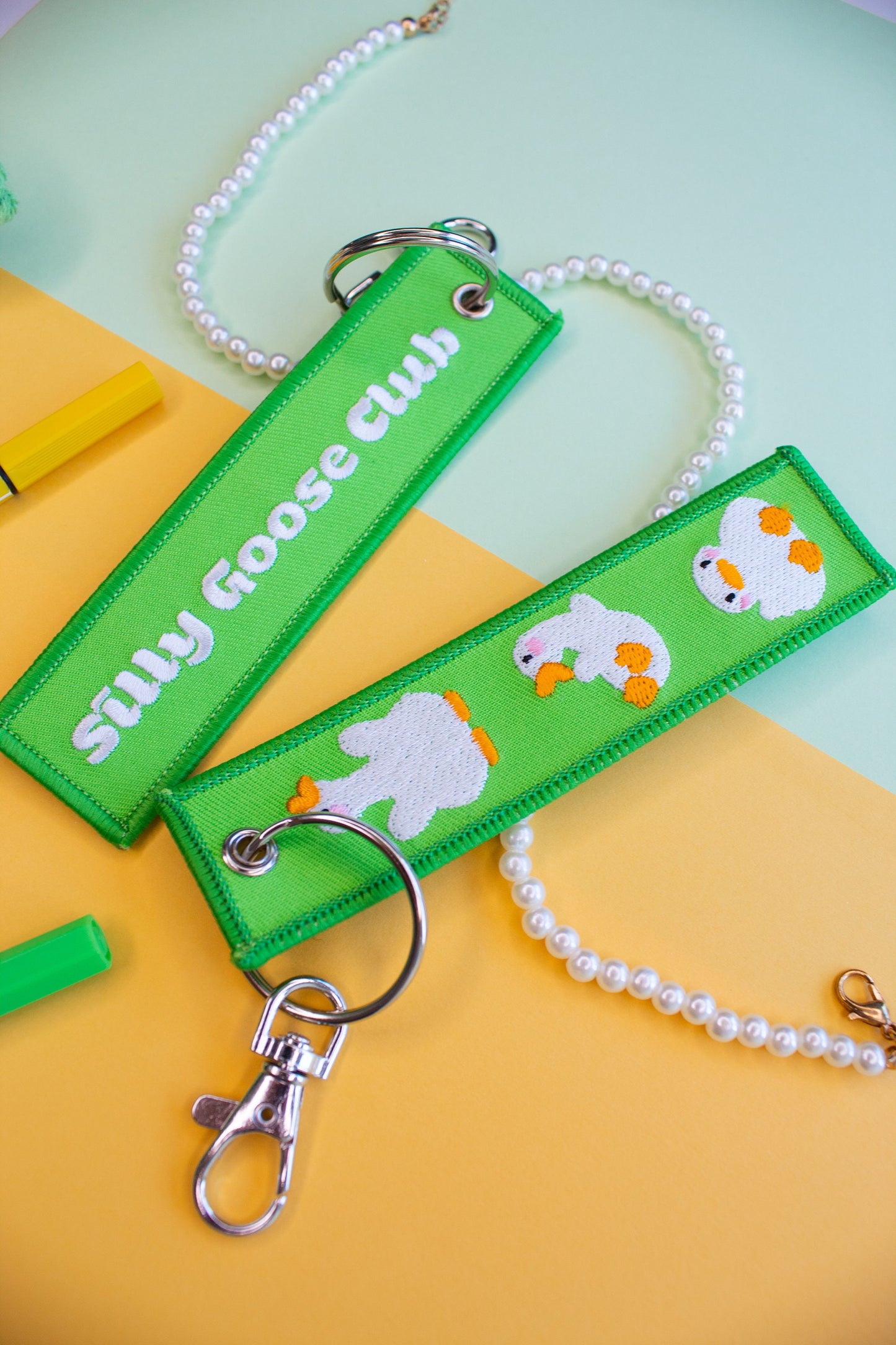 Silly Goose Club Embroidered Tag