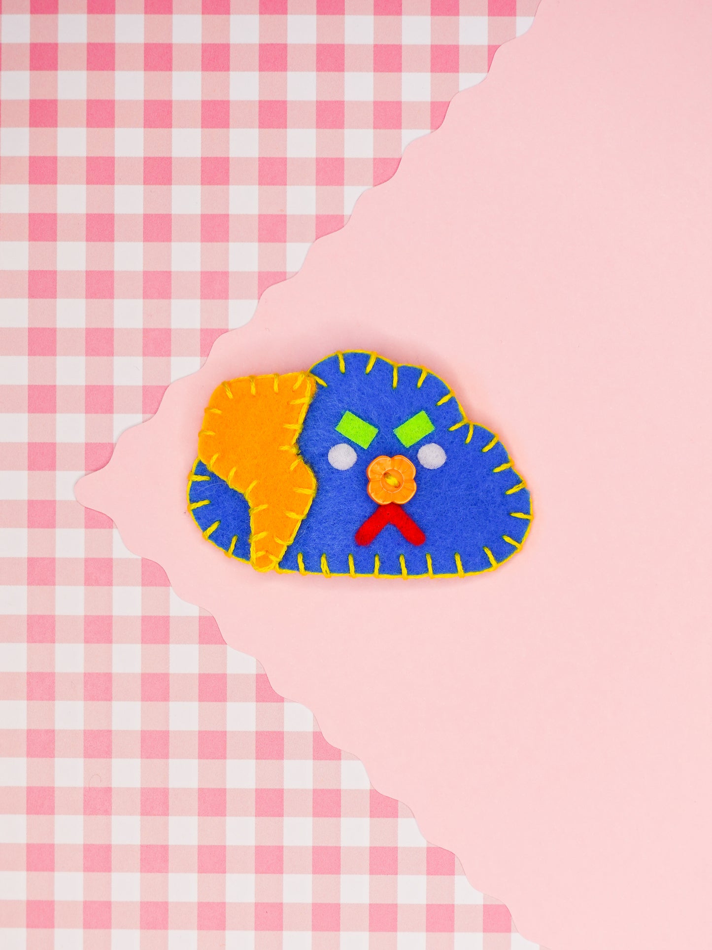 Handmade Felt Cloud Hair Clips