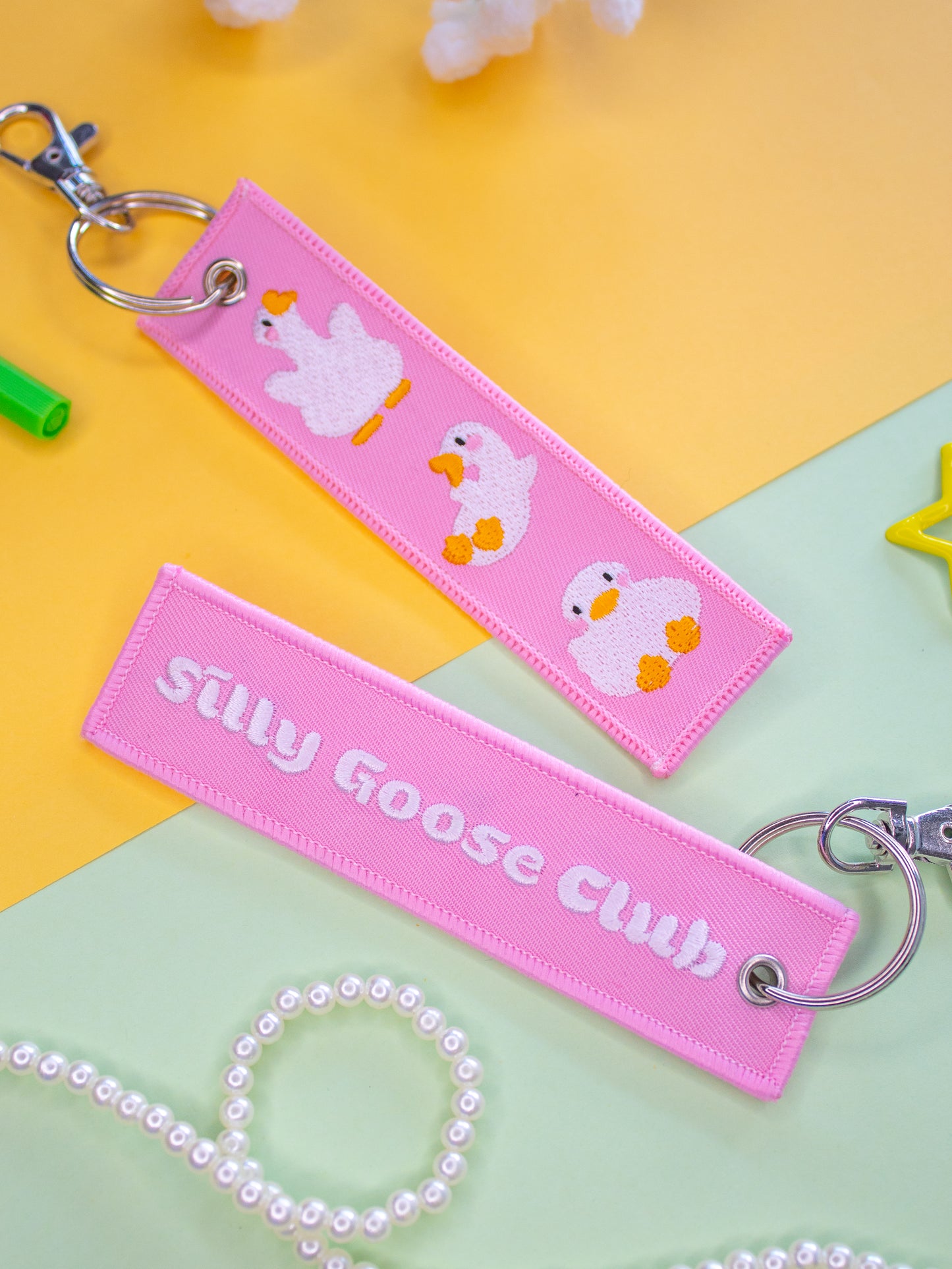 Silly Goose Club Embroidered Tag