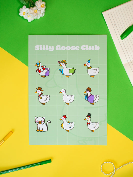 Silly Goose Club A5 & A4 Print